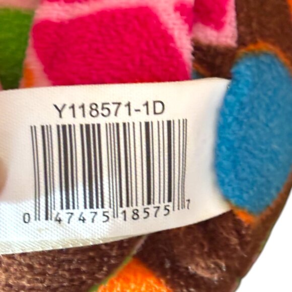 Dan Dee Sock Monkey Dog Plush Toy Peace signs Hippie Love 15" - Picture 8 of 9